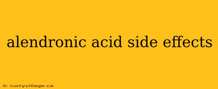 alendronic acid side effects