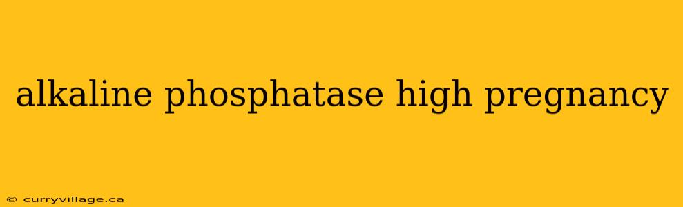 alkaline phosphatase high pregnancy