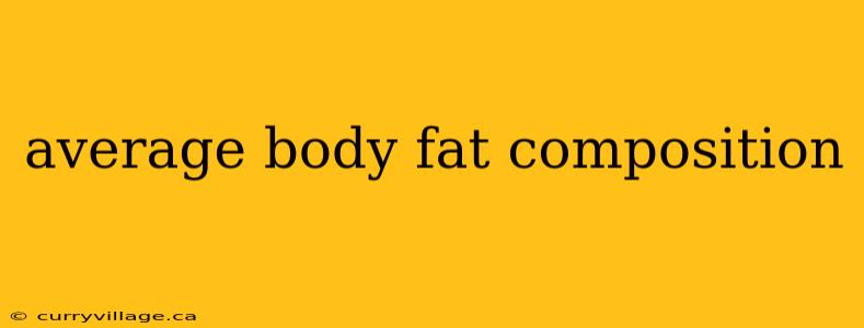 average body fat composition