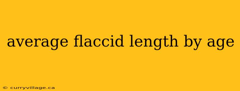 average flaccid length by age