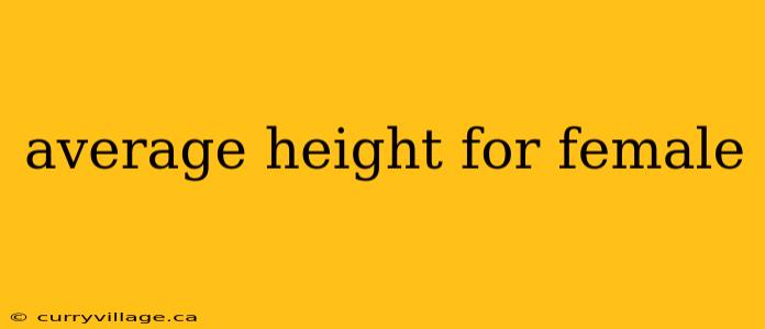 average height for female