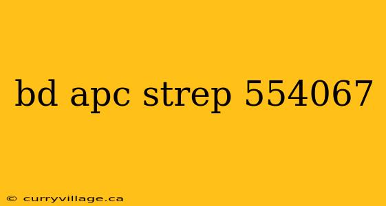 bd apc strep 554067