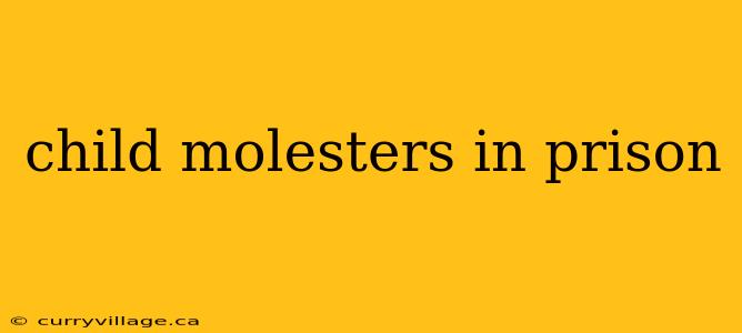 child molesters in prison