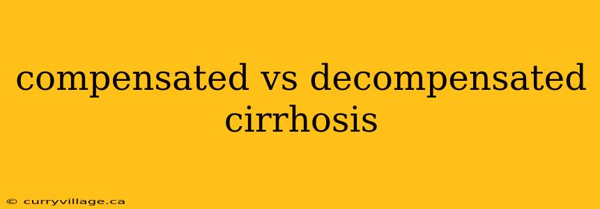 compensated vs decompensated cirrhosis