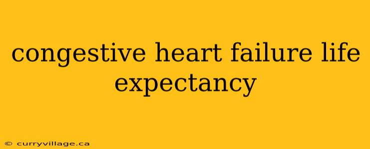 congestive heart failure life expectancy