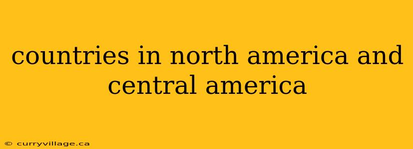 countries in north america and central america