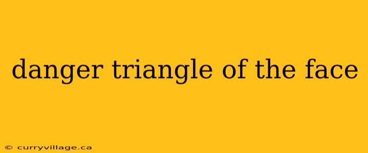 danger triangle of the face