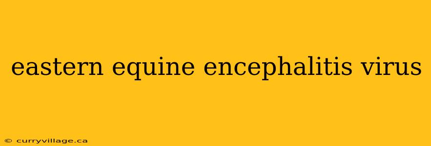 eastern equine encephalitis virus