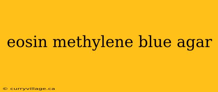 eosin methylene blue agar