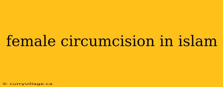 female circumcision in islam
