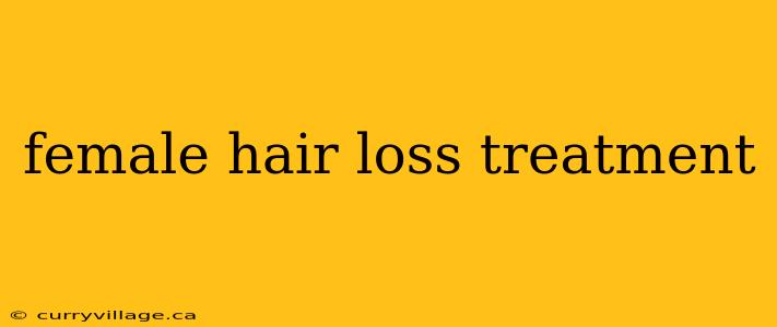 female hair loss treatment