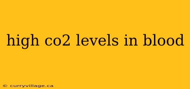 high co2 levels in blood
