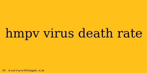 hmpv virus death rate