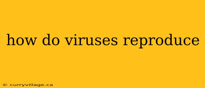 how do viruses reproduce