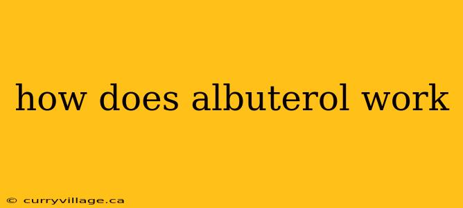 how does albuterol work