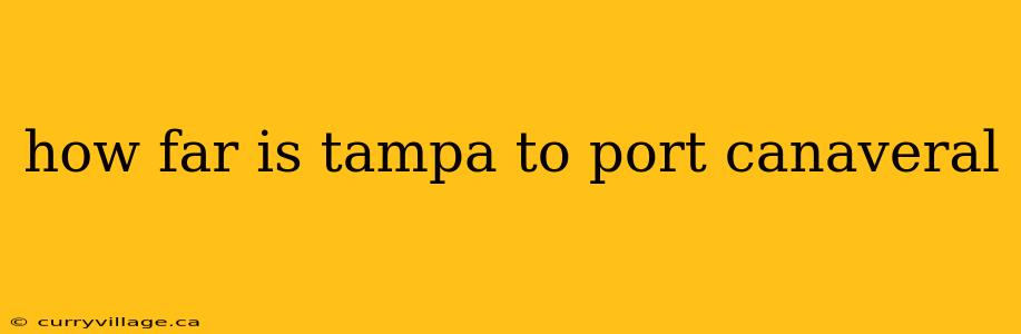 how far is tampa to port canaveral