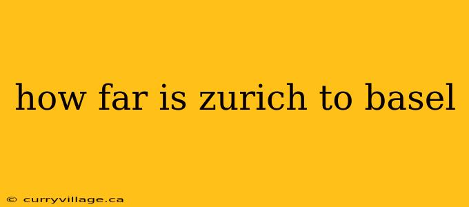 how far is zurich to basel