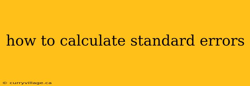 how to calculate standard errors