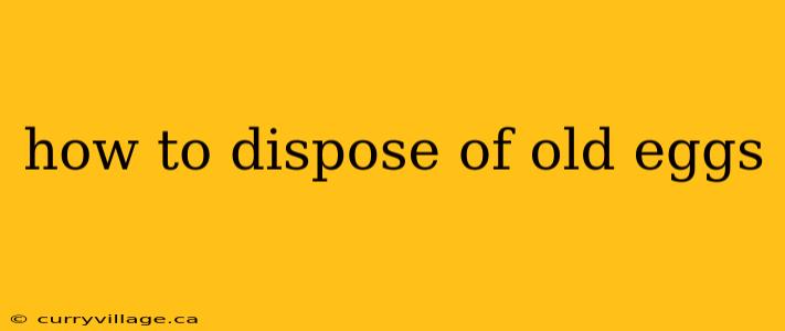 how to dispose of old eggs