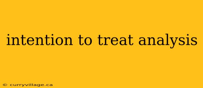 intention to treat analysis