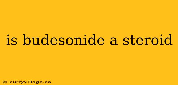 is budesonide a steroid