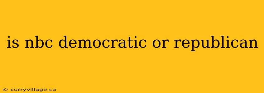 is nbc democratic or republican