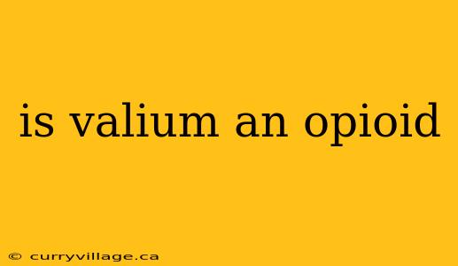 is valium an opioid
