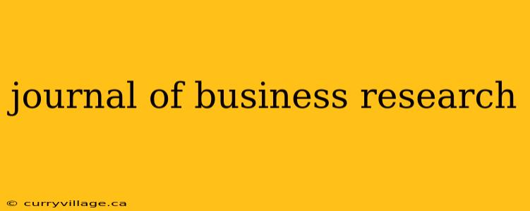 journal of business research