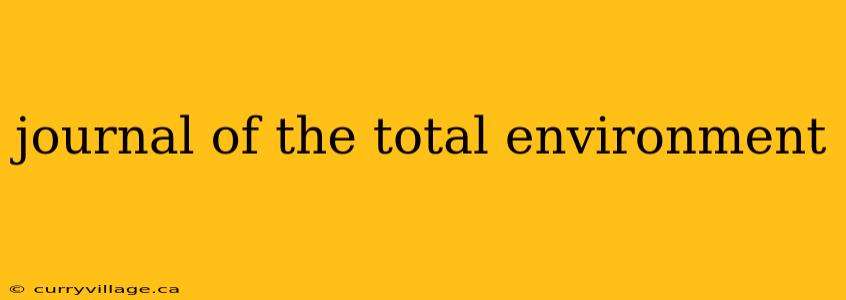 journal of the total environment