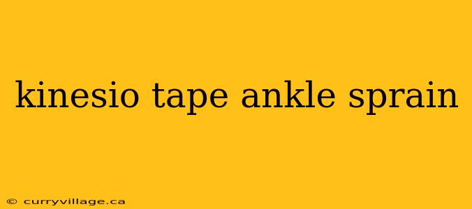 kinesio tape ankle sprain