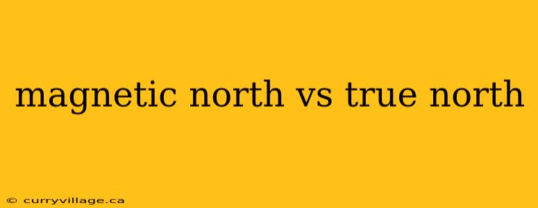 magnetic north vs true north