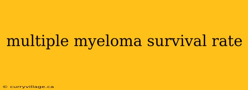 multiple myeloma survival rate