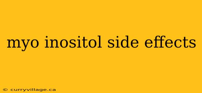 myo inositol side effects