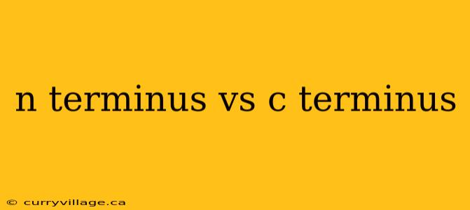 n terminus vs c terminus