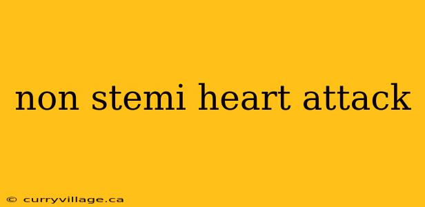 non stemi heart attack