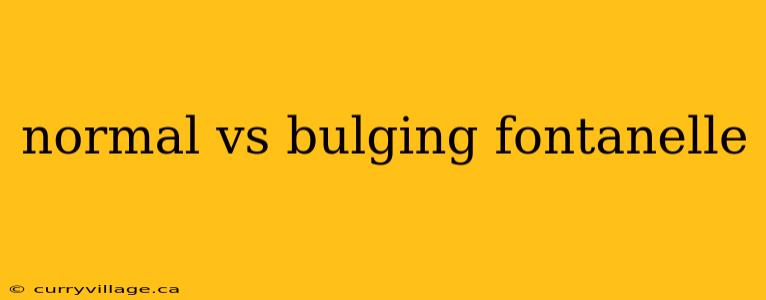 normal vs bulging fontanelle
