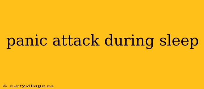 panic attack during sleep