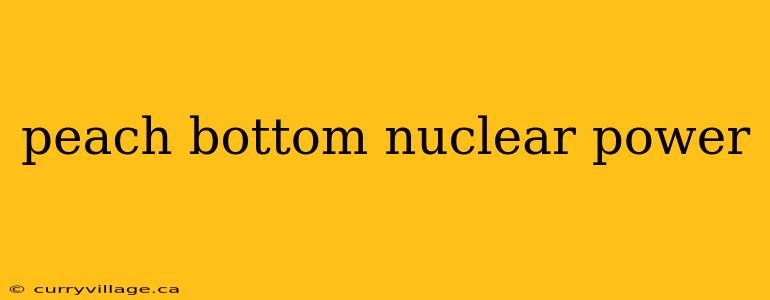 peach bottom nuclear power