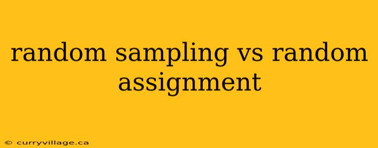 random sampling vs random assignment