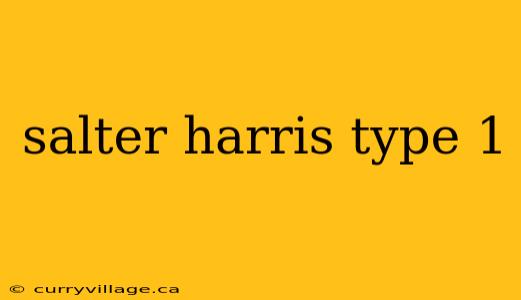 salter harris type 1