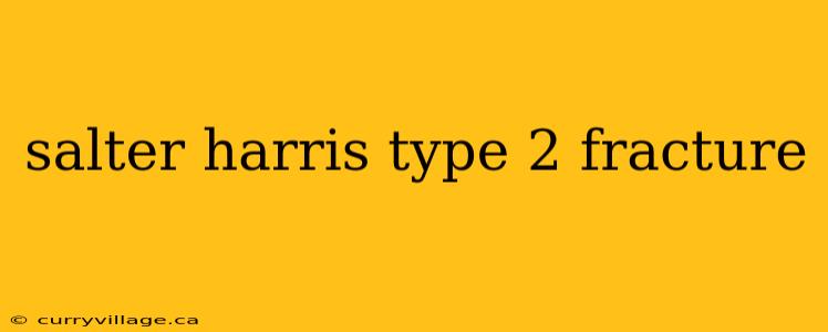 salter harris type 2 fracture