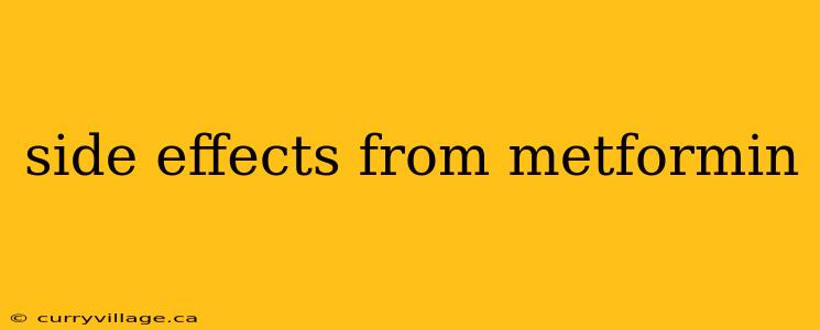 side effects from metformin