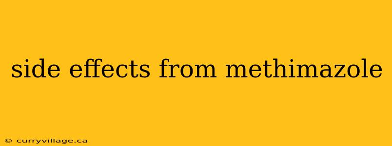 side effects from methimazole