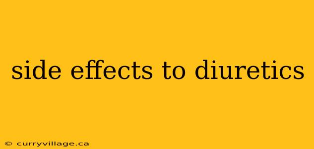 side effects to diuretics