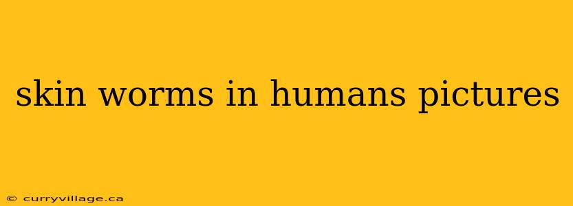 skin worms in humans pictures