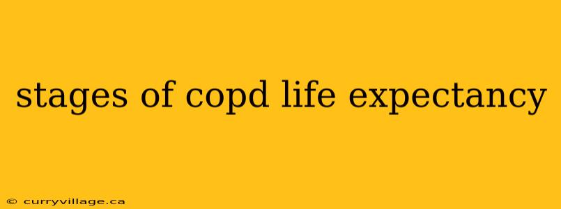 stages of copd life expectancy