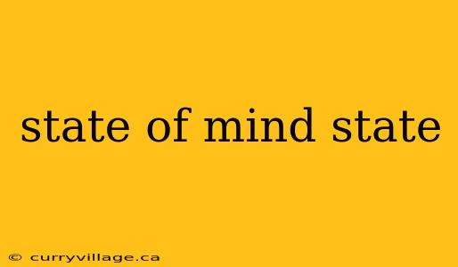 state of mind state