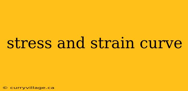 stress and strain curve