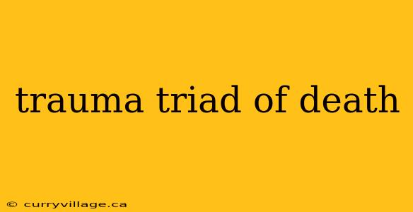 trauma triad of death