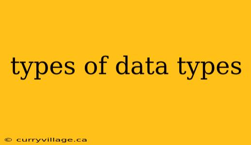 types of data types